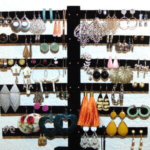 Vintage to Modern Lot of 50 pairs of earrings